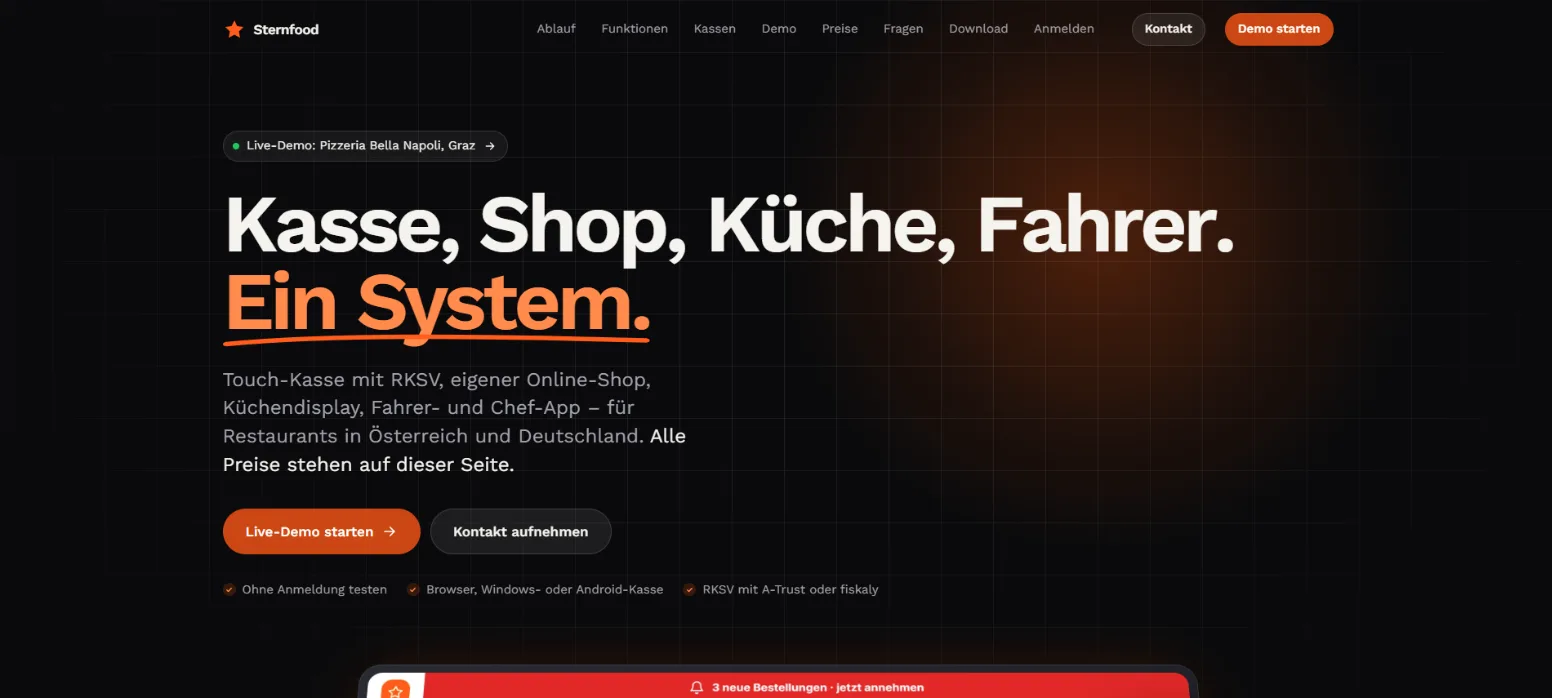 Produktseite sternfood.de
